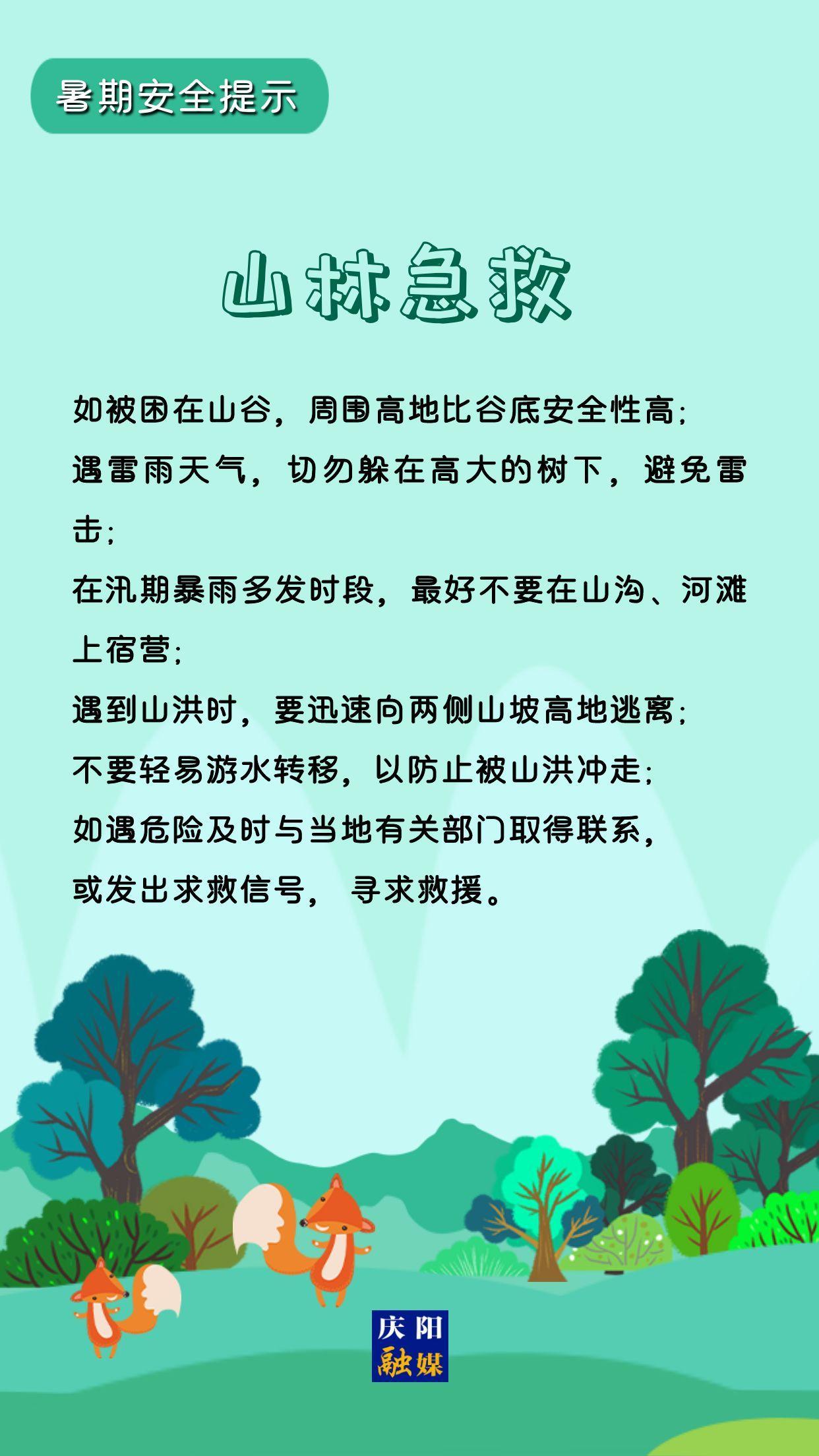 【微海報】暑期安全提示 | 山林急救